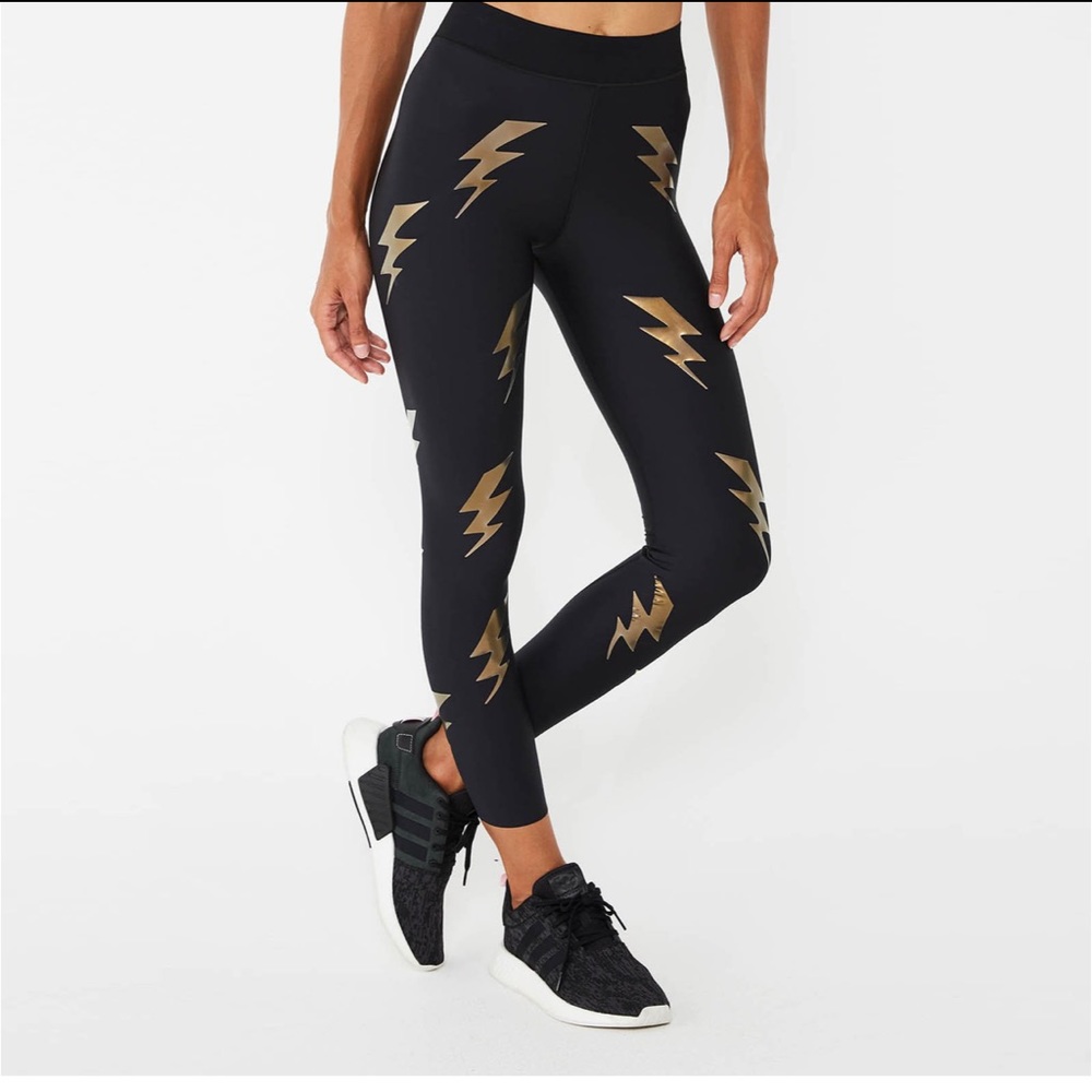 Ultracor silk bolt leggings gold